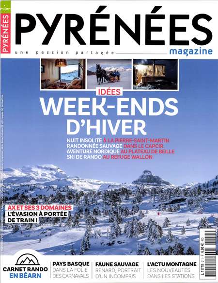 Abonement PYRENEES MAGAZINE - Depuis plus de 25 ans, Pyrenees Magazine sillonne les Pyrenees pour faire decouvrir le massif. Partez a la rencontre des plus grands sommets (Pic du Midi, Canigou, Aneto, etc.), des pyreneens et pyreneistes de renom, de sa gastronomie, de ses (...)
